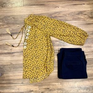 Yellow Floral Top